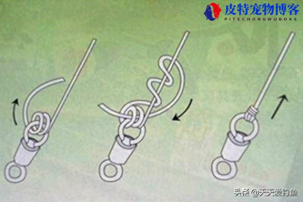 钓鱼线的绑法图解大全，钓鱼线怎么绑结实，鱼线怎么打结不会滑开