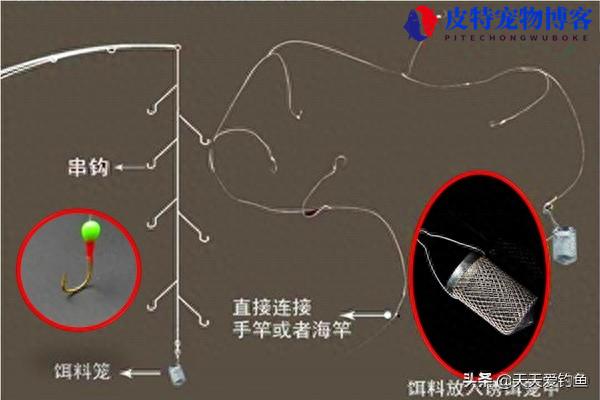 白条鱼串钩钓法图解大全，串钩使用方法，如何使用七星钩钓白条技巧